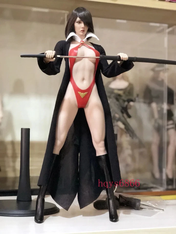 Phicen 1/6 Figure Clothes Vampirella Leather Bikini For 12" Female Body Doll Toy - Image 3 of 3