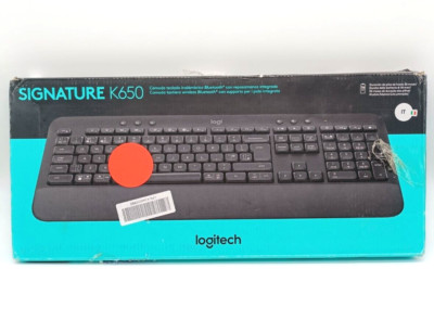 Logitech K650 Kabellose Tastatur Ergonomisch - Grafit QWERTY Italienisch