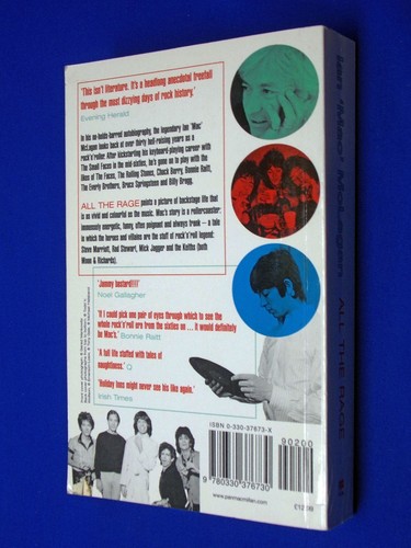 SIGNED Ian 'Mac' McLagan All The Rage - Small Faces Rod Stewart Rolling Stones - Imagen 7 de 7