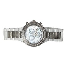 Icetime Internacional White Ceramic Case 1.5 ct Diamond Watch