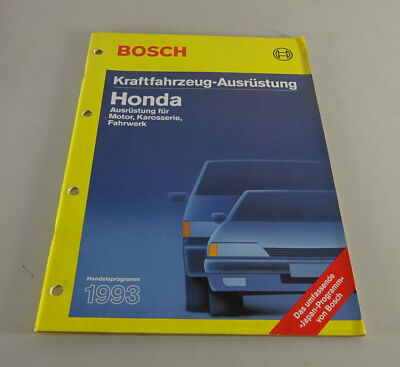 Commercial Catalog Bosch Automotive Equipment for Honda Stand 1993