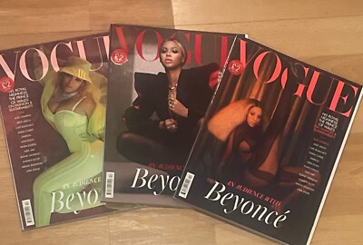 NEW BRITISH VOGUE MAGAZINE DECEMBER 2020 BEYONCE Edward Enninful X3 COVER BUNDLE