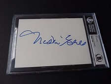 Milton Berle Vintage Signed Autographed 5x7 Cut Beckett Certified & Slabbed