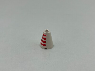 LEGO  Legoland 80er Fehldruck Misprint 3942p1 Cone with Stripes Sammler ID