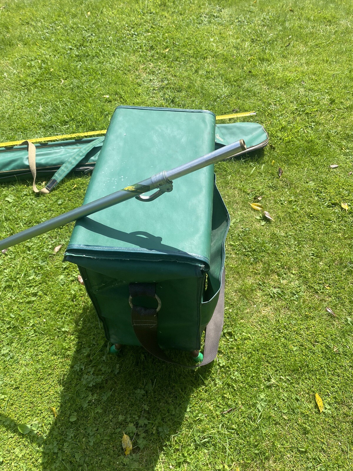 Vintage Efgeeco Fishing Joblot “The Major" seat box, 5ft Holdall