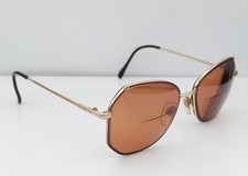 Vintage Berdel Florentina Brown Gold Oval Metal Sunglasses Italy FRAMES ONLY