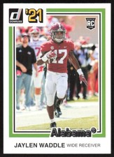 2021 Panini Chronicles Draft Picks Donruss Jaylen Waddle RC #18 Alabama Crimson