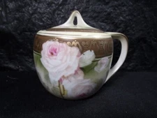 Reinhold Schlegelmilch  Tillowitz   Rose Pattern  Mustard/Jam Jar   R S Germany 