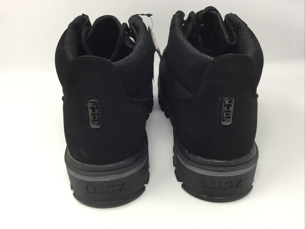 Lugz Fringe Chukka Mens Boots Size 9.5 Black Hiking Dress 