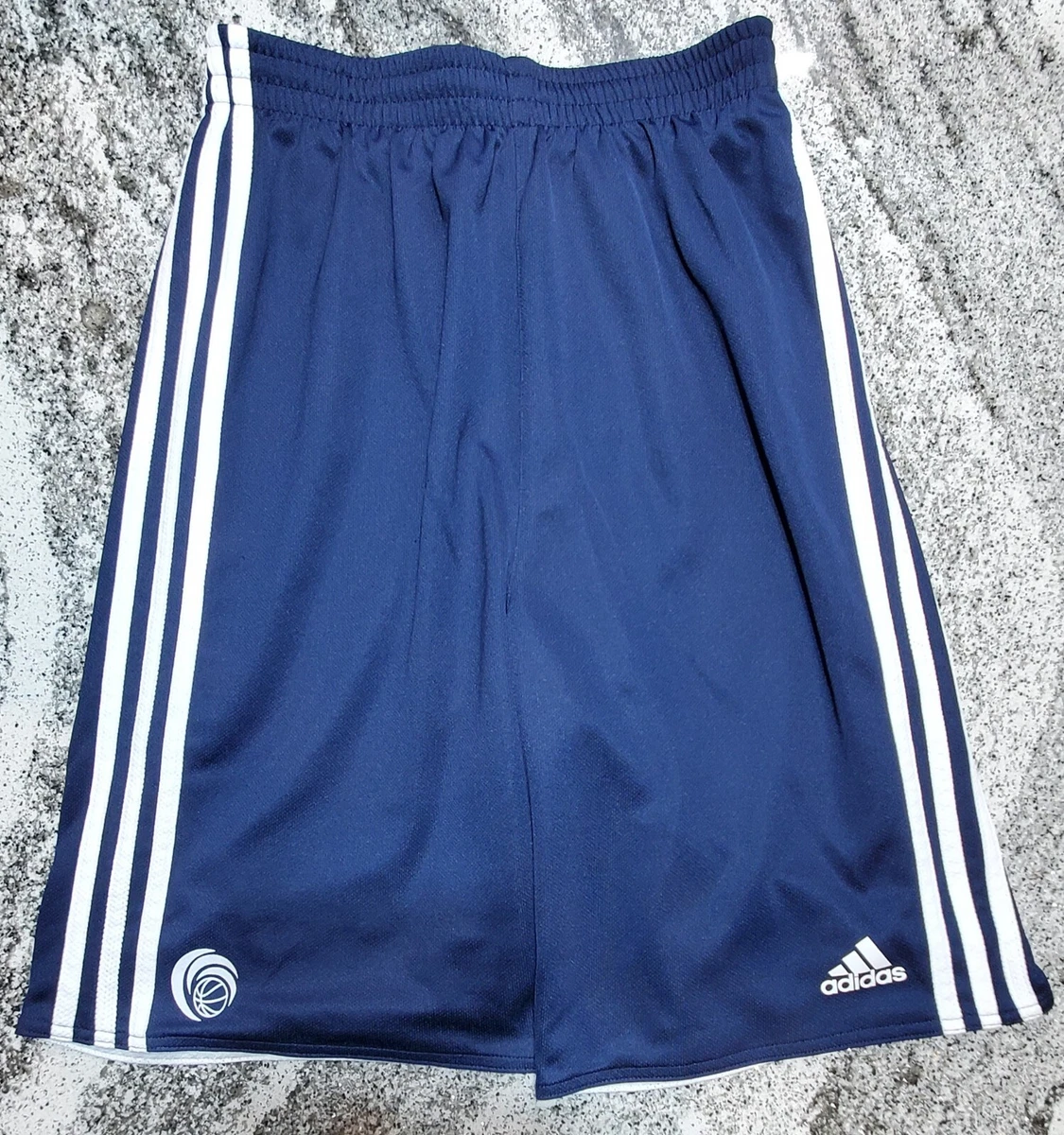 Adidas Reversible Athletic Basketball Shorts SIZE LARGE Blue