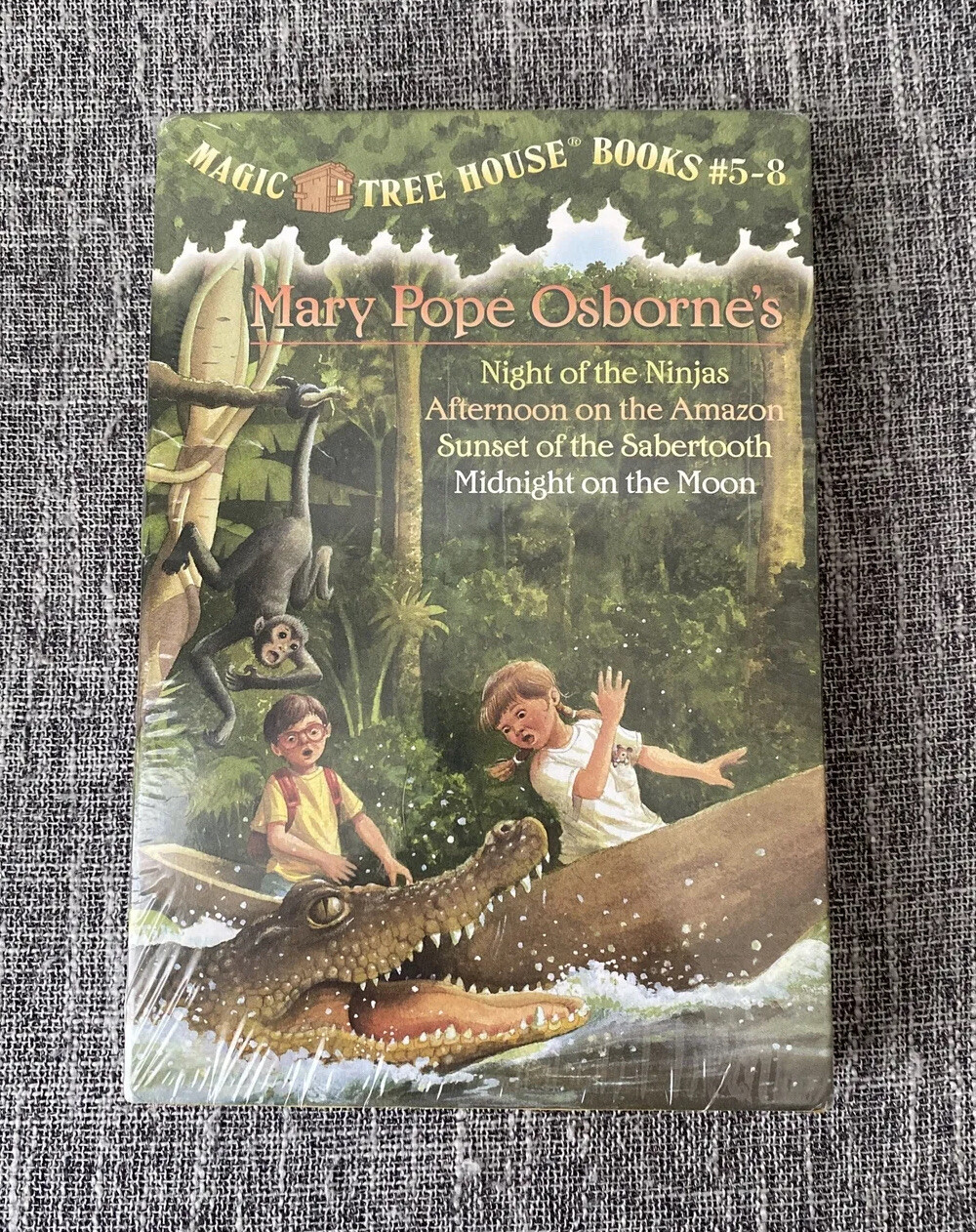 Magic Tree House Boxed Set, Books 5-8: Night of the Ninjas, Afternoon on  the , Sunset of the Sabertooth, and Midnight on the Moon