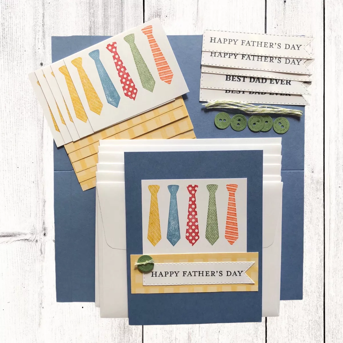 Happy Father s Day Card Making Kit Handmade Card Kit eBay
