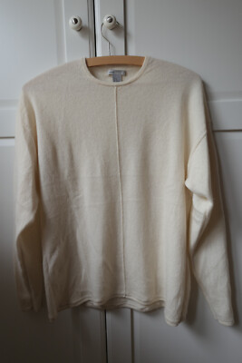 H & M 100 % Kaschmir Pullover Gr. XS 34/36 beige neuw.