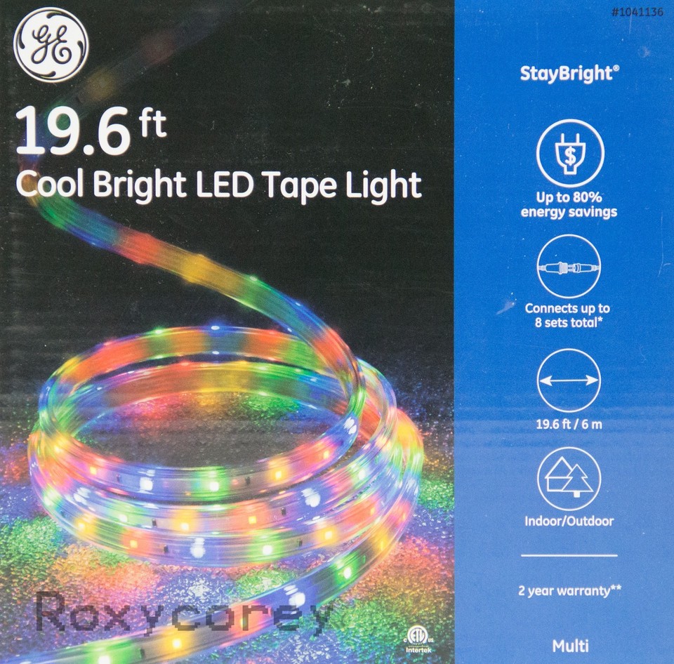 GE StayBright 240 Ct 19.6-ft Constant Multi Color Led Plug-in Rope ...