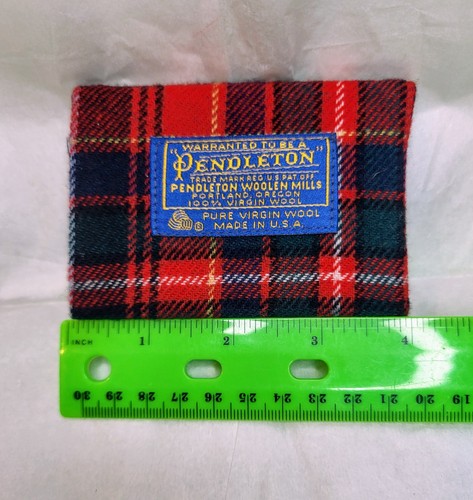 Vintage Pendleton Wool Plaid Mini Pocket Address Book