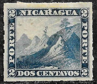 HICK GIRL MINT NICARAGUA STAMP SC#9 1876 LIBERTY CAP SEAL L314