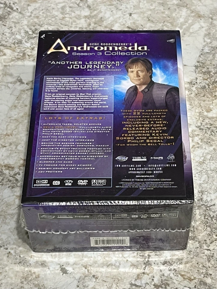 Andromeda Season 3 Collection DVD Box Set Brand New Sealed  - Image 4 of 4