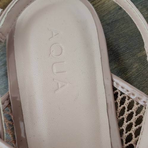 Aqua Krisy Mesh Slingback Flats Size 10 Rose Blush Bloomingdale Exclusive - Picture 2 of 7
