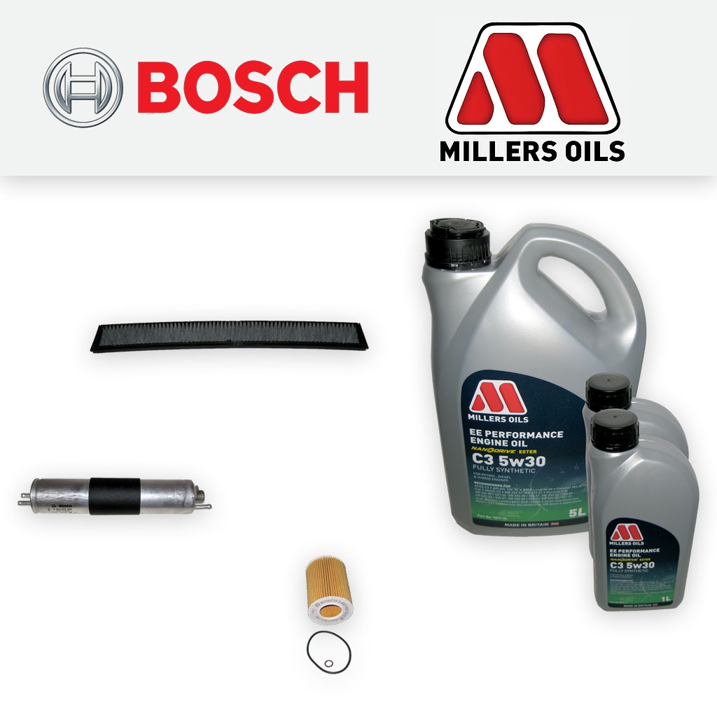 SERVICE KIT for BMW 3 SERIES E46 330I OIL FUEL CABIN FILTERS +EE OIL (2000-2007)
