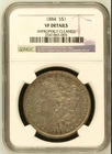 1884-S $1 Morgan Dollar VF Details Improperly Cleaned NGC
