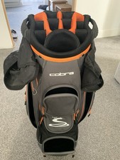 Cobra Ultralight Pro Golf Cart Bag 14 Way Divider Top with Rain Hood - Red