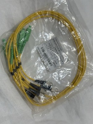 3mm SC APC to SC UPC Simplex Single Mode Fiber Optical Patch Cord Cable 5 PCS