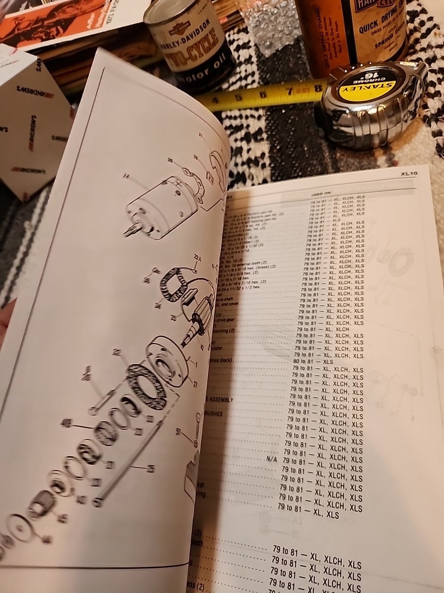 サービスマニュアル 1979スポーツスター XL/XR1979 to 1984 Harley Davidson 1979 to1984 XL / XR Sportster Service Manual P/N
