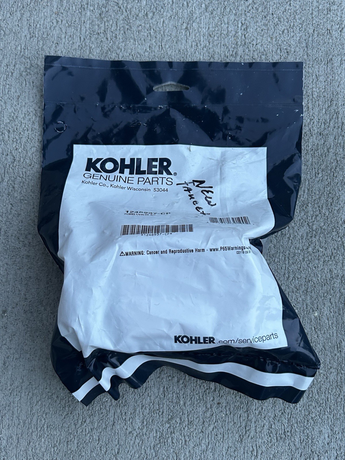 KOHLER MISTOS Kitchen faucet 1246937-CP Polished Chrome BONNET VALVE KIT-NEW
