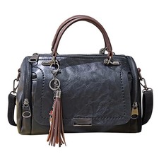 Stylish designer handbag Soft PU leather water-proof women cross-body Bag Black