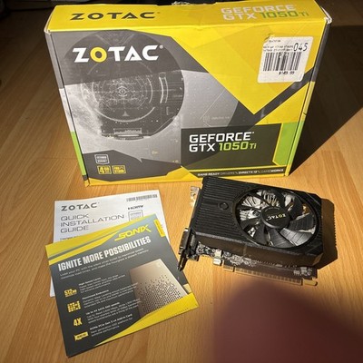 ZOTAC GeForce GTX 1050 Ti 4GB GDDR5 Graphics Card With Box
