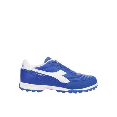 diadora Calcetto Ii Leather Turf Soccer Youth Boys Blue Sneakers Athletic Shoes