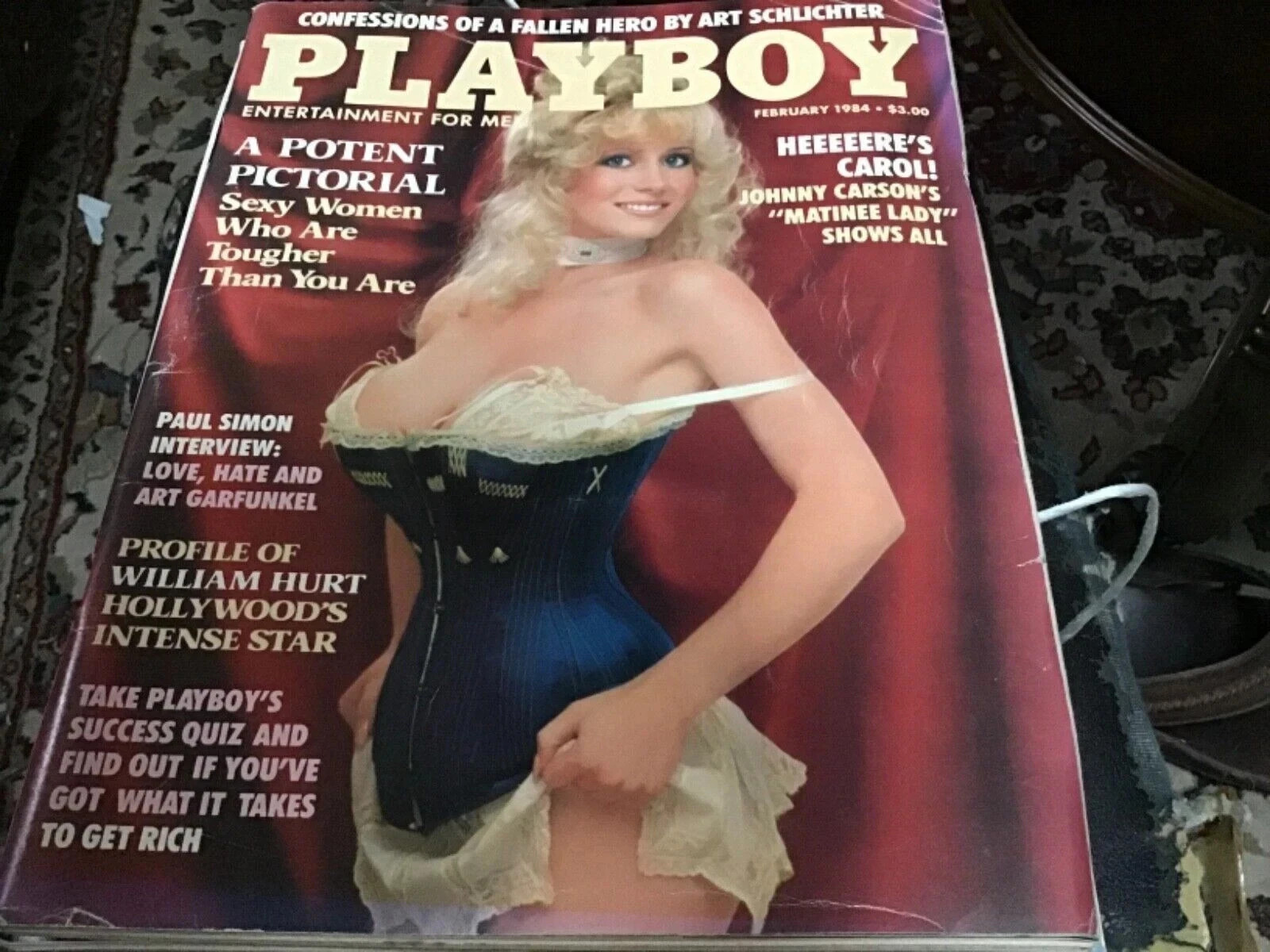 Vintage Playboy Magazine February 1984, Paul Simon, William Hurt, Very Good