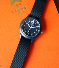 BEAMS Wrist Watch Japan Original Kanji Dial Indigo Blue Unisex Japanese Style