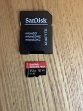SanDisk Extreme PRO microSDXC UHS-I Memory Card 512 GB - Like New