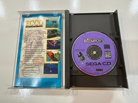 Bouncers (Sega CD 1994) CIB Complete in Box with Manual + Reg Card + Foam EXC