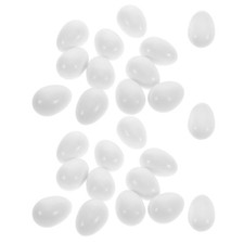 25pcs White Plastic Parrot Fake Count Artificial Bird Simulation