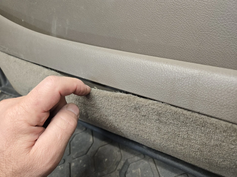 Toyota Land Cruiser FZJ80 1993-1997 panel de tarjeta puerta delantera derecha roble marrón  Foto 2 de 4