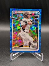 2020 Bowman Chrome Prospects Sapphire Xavier Edwards #BCP-10 1st 