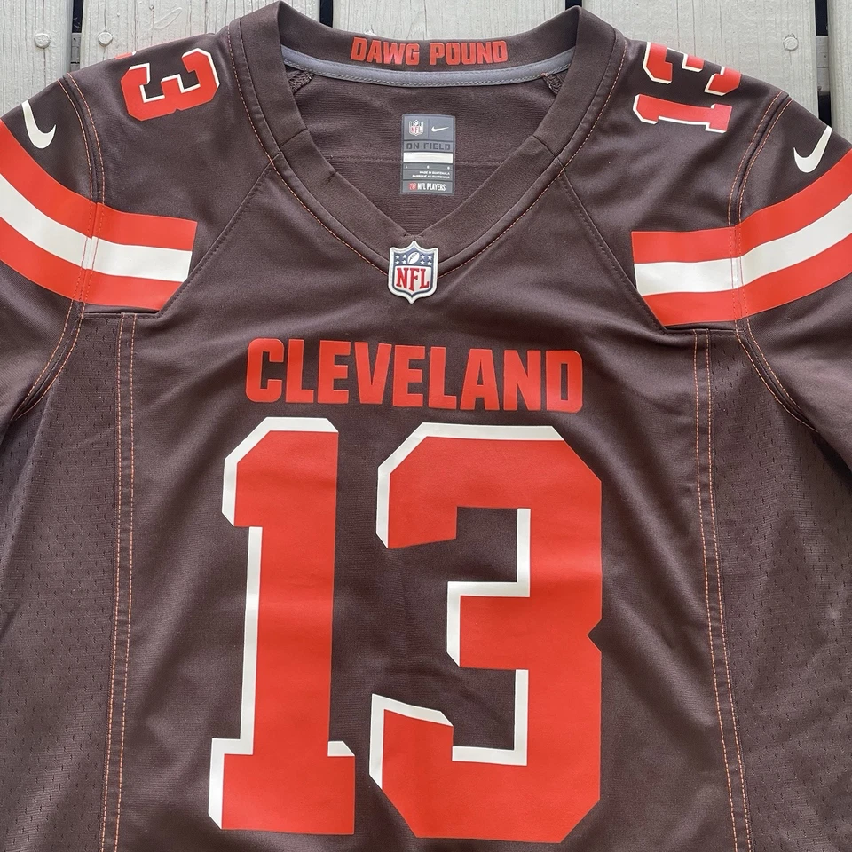 Camiseta deportiva para mujer Nike On Field de los Cleveland Browns Odell Beckham Jr #13 de la NFL talla L Foto 4 de 4