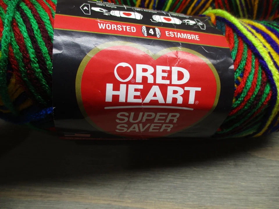 Red Heart Super Saver Mexicana Yarn 2 Skeins 5 oz 236 yds 100% Acrylic Made USA - Image 3 of 4