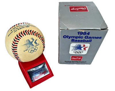 1984 LA Olympic Games Official Rawlings Baseball in Original Box