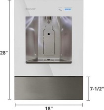 NEW ELKAY LBWDOOWHC ALPINE WHITE Recessed Non-Refrigerated Bottle Filling