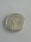Indian Head Liberty Golden State Mint 1 Troy oz Silver Coin Plastic Case