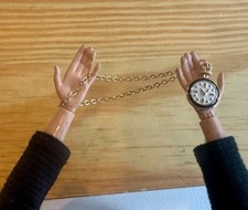 1:6 pocket watch dollhouse miniature Chain doll accessories