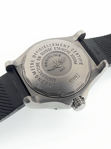 Breitling Avenger Seawolf Titanium Yellow Dial 44mm Automatic Men's Watch E17370 - Picture 9 of 9