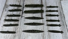 Axis  Allies Game Piece Lot Black Ships And Submerines Vintage.