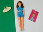VTG Ideal TAMMY FAMILY  DOLL  BROWN HAIR 12" 1960s STAND BOOKLET (2