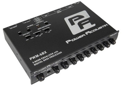Power Acoustik PWM-6BX Equalizer w/Bass Processor 5-Band Car Audio EQ