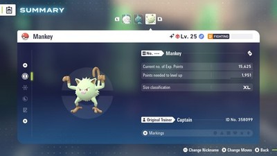  Shiny Alpha Mankey 6IV - Max EVs Pokemon Legends ZA - FREE Masterball - Lv.25