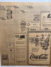 1922 COCA COLA (4) NEWSPAPER ADS FREE SHIPPING